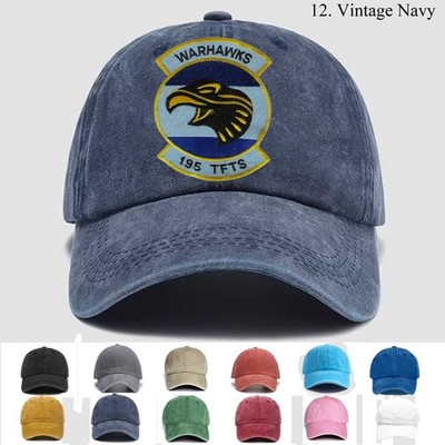 Customized Embroidered Hat 195th Tfts Tac Fighter Training Squadron, Trucker Hat