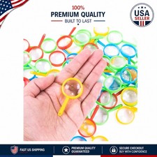 72 Pack of Mini 2" Magnifying Glasses with Pen Tips - Fun Kids' Favors