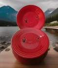2X Fiesta Ware Scarlet Ladybug Luncheon Plate 9" Fiestaware New F-1