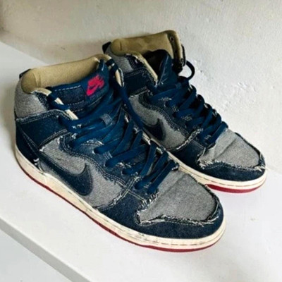 Nike SB Dunk High Herren Sneaker High Top EU 44 Blau/Grau/Rot 313170-441