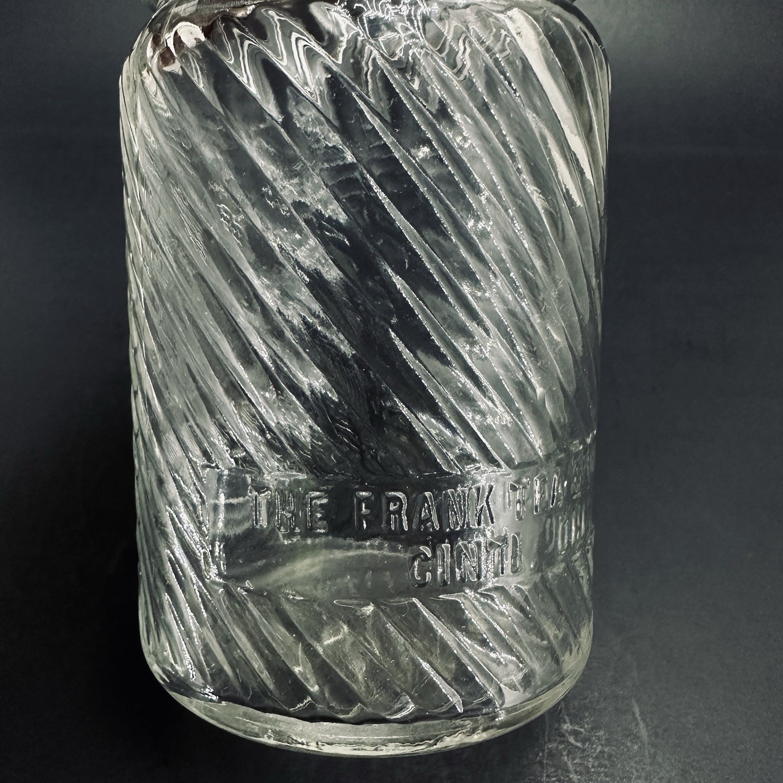 1 LB. DOVE BRAND MUSTARD JAR ORIGINAL FRANK TEA & SPICE CO. JUMBO PEANUT BUTTER