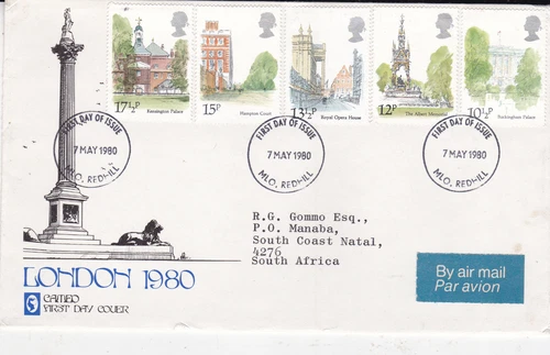 GB 1980 London Landmarks Cameo FDC Redhill cancel typed VGC