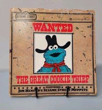 The Great Cookie Thief Sesame Street A Golden Shape Book 80s Vintage