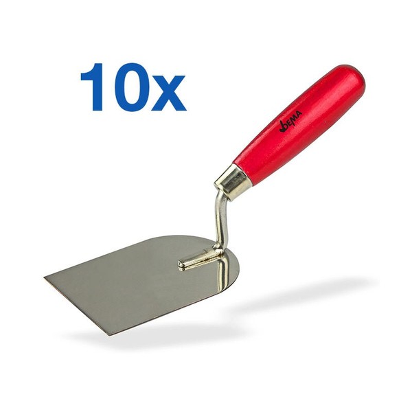 10 X Gipserspachtel Putzkelle Stukkateurspachtel Maurerkelle Kelle Spachtel 80Mm-image