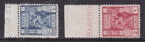 LIBYA ^^1924 RARER  CLASSICS  YT#42B, 43B  MNH  (perf 11) $165.00 @dco317libia