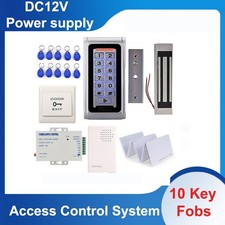Metal Door Opener Keypad Keyfob Electronic Lock Access System Waterproof Outdoor