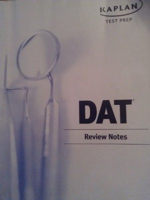 KAPLAN TEST PREP DAT REVIEW NOTES (2012 EDITION) By By The Staff Of Inc Kaplan