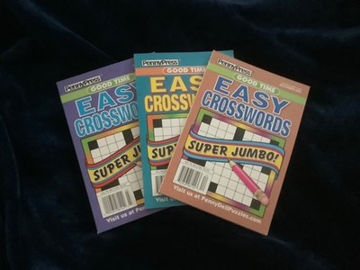 Easy Crosswords - Super Jumbo - set of 3 books - 138 puzzles each