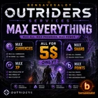 OUTRIDERS Max Pack: Apocalypse EXP, World XP, Pax, Skill & Ascension Pts