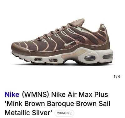 Nike Air Max Plus Men's Size 6 And 6.5 TN Baroque Brown Orange