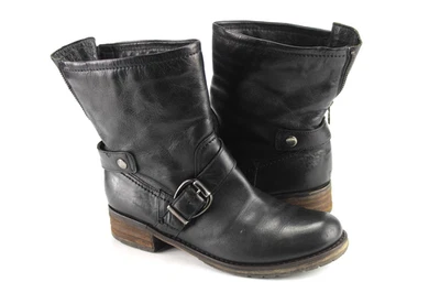 Clarks Gr.39 Uk.6 Damen Stiefel Stiefeletten Boots Leder Schwarz  TOP K 859 - Bild 1 von 4