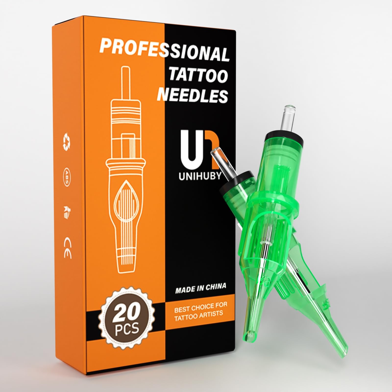 Cartouche tatouage 3RL 0.3mm pour créer des détails fins en salon de tatouage