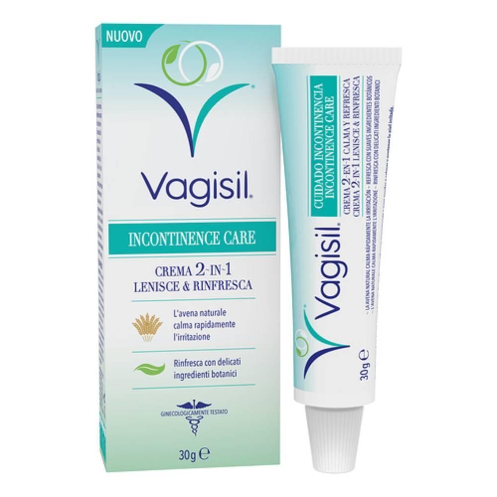 Crema per Incontinenza Vagisil 2-in-1: Lenisce e Rinfresca la Pelle dalle Irrita