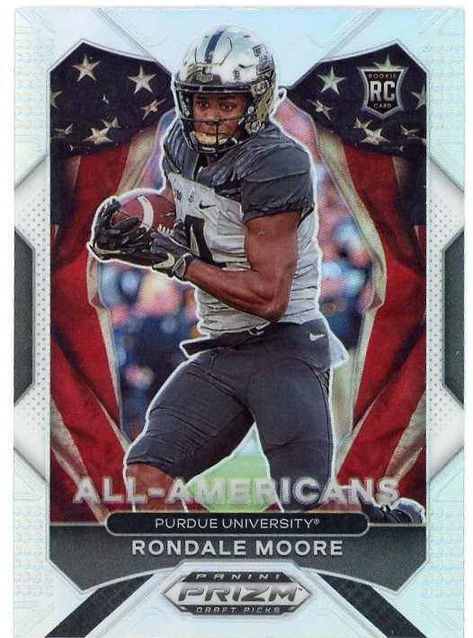 2021 Panini Prizm Draft Picks - All-American Rondale Moore #187 Silver Prizm...