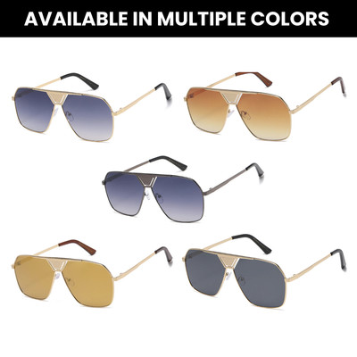 Square Sunglasses Aviator Luxury Designer Hip Hop UV Protection Fashion Eyewear