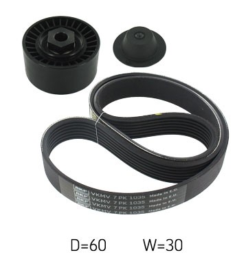 KEILRIPPENRIEMEN-KIT Renault 1.2 16V Clio Iii/Modus-image