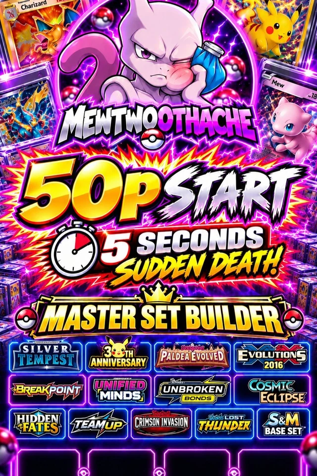 50p SUDDEN DEATH MASTER SET BUILDING!