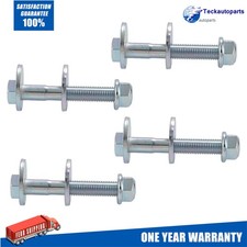 4x Upper Rear Suspension Eccentric Bolt Nut Kit Camber For VW Audi 1K0501387C