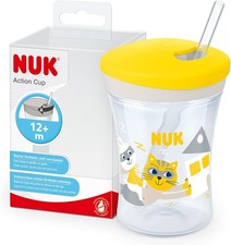 NUK Action Cup Toddler Cup  12 Months  Twist Close Soft Drinking Straw  Leak