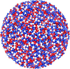 1200Pcs Red White Blue Beads,4mm 4th of July Beads Independence Day Patriotic Pe