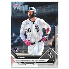 Tim Elko RC Mothers Day 1st Hit HR White Sox 2025 MLB Topps NOW Card 167