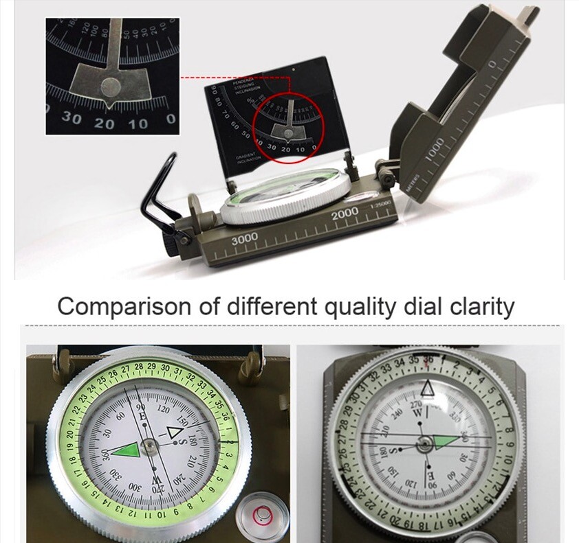 1942 Dated British Army Compass & Leather Case in Optics