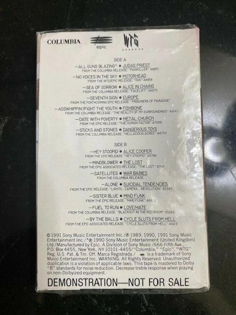 Heavy Metal Operation Rock 'N Roll Promo Demo Cassette Tape Motorhead Judas  - Image 2 of 2