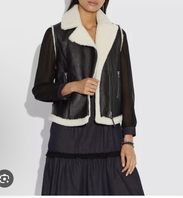 Coach Women s  Shearling Vest. Retail $1,400. NWT!
