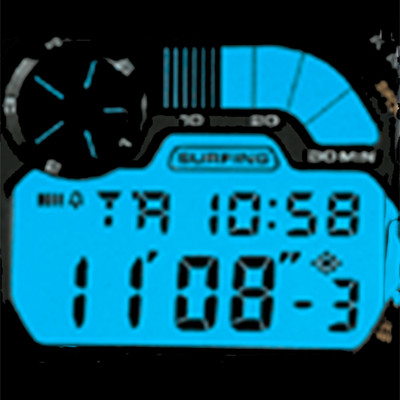 MInt 1996 Casio G-Shock Foxfire Nexax COWABUNGA Surf Watch DW002S