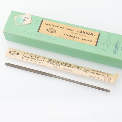 Vigor Swiss Round Needle File Cut 4 Watchmakers Jewelers #1819 (G14D23)