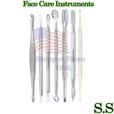 7pcs Blackhead Pimple Blemish Face Acne Extractor Remover Tool Set Kit