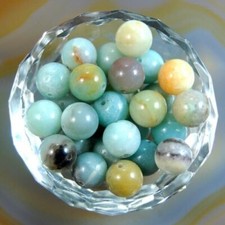 Wholesale 500pcs Lot Natural Amazon Stone Round Spacer Loose Beads 8mm DIY