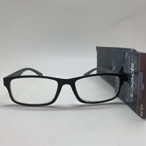 FG85 Foster Grant SIMPLY SPECS TECH Tyler BLK + 3.25 Reading Glasses READERS - 第 1/7 張圖片