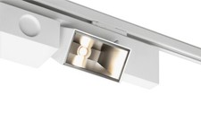 Oktalite Grado twin head track mounted spot light luminaire retail - global trac