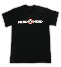 Adult Mens Action Comedy TV Chuck Buy More Nerd Herd Logo for Cosplay Black Tee