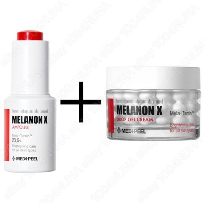 MEDI-PEEL Melanon X Ampoule + Drop Gel Cream SET Face Brightening K-Beauty