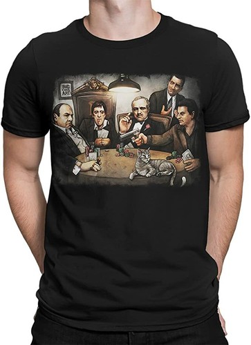 Camiseta de póquer Get Art para hombre gángster jugando de Gda nueva |