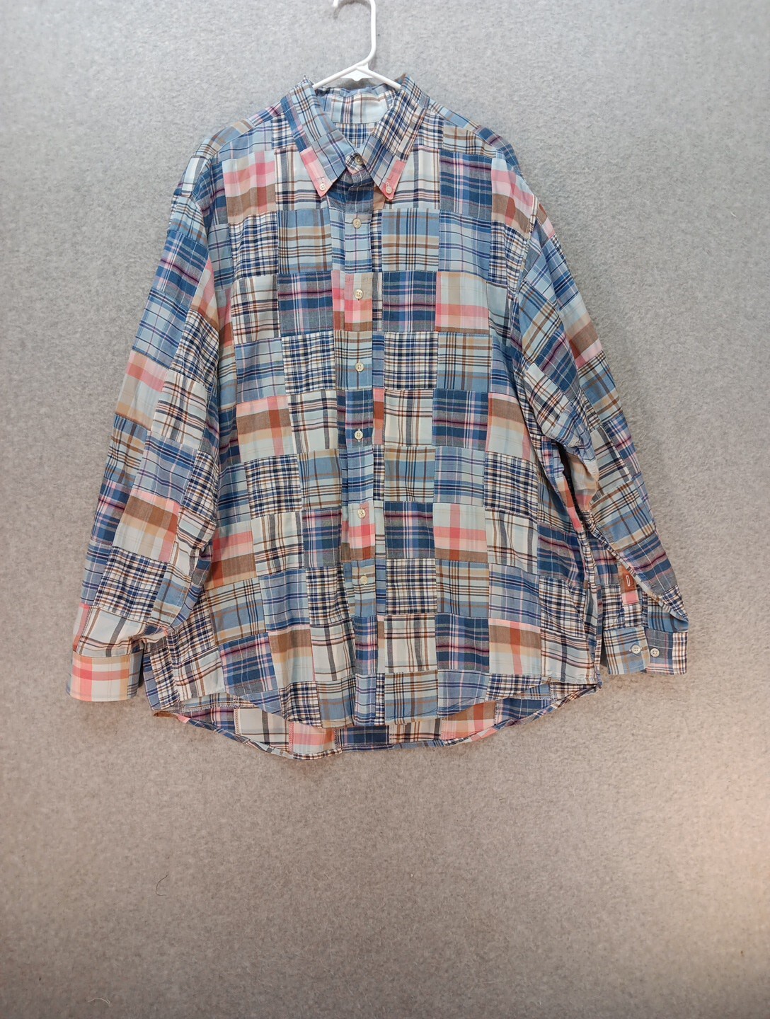 Vintage Brooks Brothers Quilt Patchwork Sport Shi… - image 1