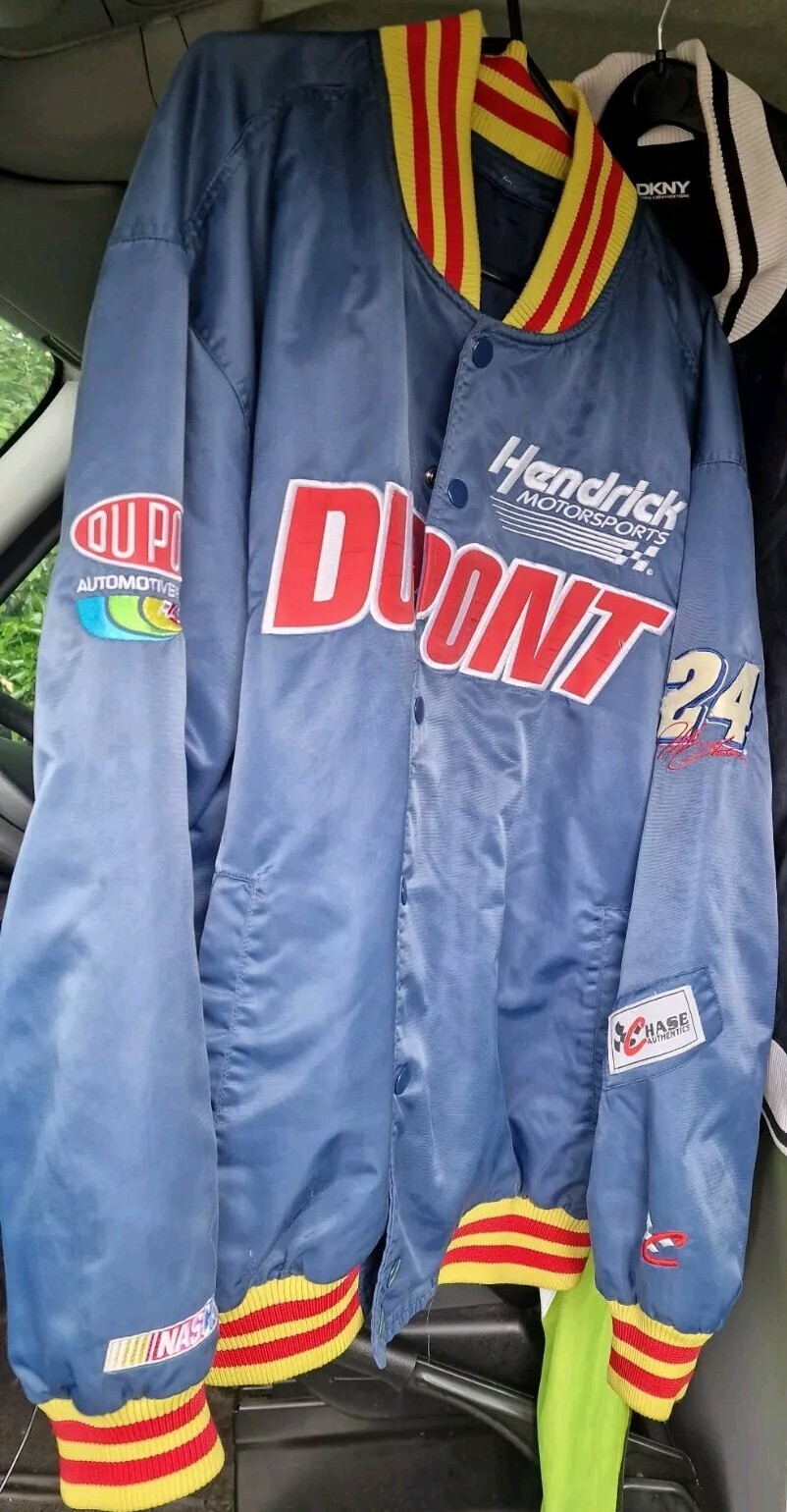 Dupont Logo Chase Authentics NASCAR Bomber Jacket collectors rare vintage import