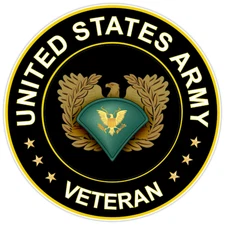 United States Army Veteran Bumper Sticker Vinyl Soldier Decal 5"