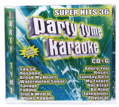 Party Tyme Karaoke Super Hits 36 CD+G Sing-Along Music CD + Lyric Booklet [2020]