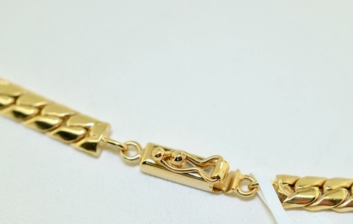 Solid 14k Vintage Miami Cuban Diamond Bar Chain. 20.0gr - Picture 6 of 7