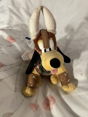 Disney Parks Pluto Hund 10 Zoll Plüsch Norway Viking Raider Stofftier Plüschtier mit Etikett