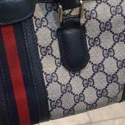 GUCCI SHERRY LINE MONOGRAM BAG & MATCHING GG STRAP~ VERY RARE! | eBay