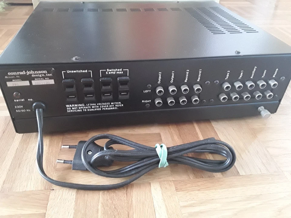 Conrad Johnson PV 6 Röhrenvorverstärker mit Phono / tube pre amp - Bild 2 von 4