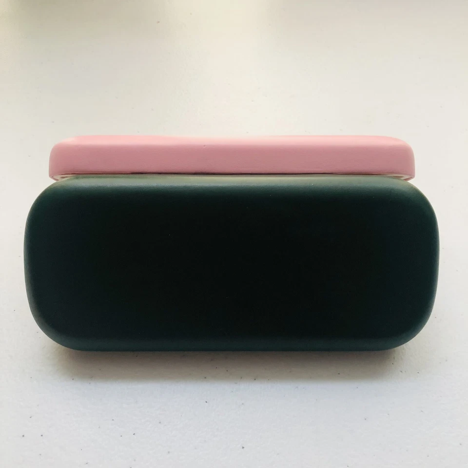 Estuche para gafas Kate Spade Estuche para gafas de sol Rosa Verde Gran Tamaño Carcasa rígida Foto 2 de 4