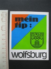 mein Tip: wolfsburg Wappen Sticker Aufkleber Werbung Reklame