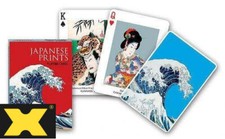 Japanese Hokusai and Hiroshige Painting Art Print Playing Cards by Piatnik