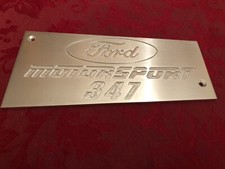 Ford 347 Custom Aluminum Intake Manifold Plaque Gt40 Mustang Ranger Bronco