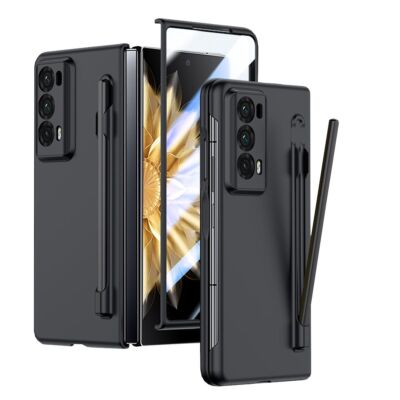 Für Honor Magic V2 Integrierte PC Skin Feel Hülle mit Stifthalterung und Stift